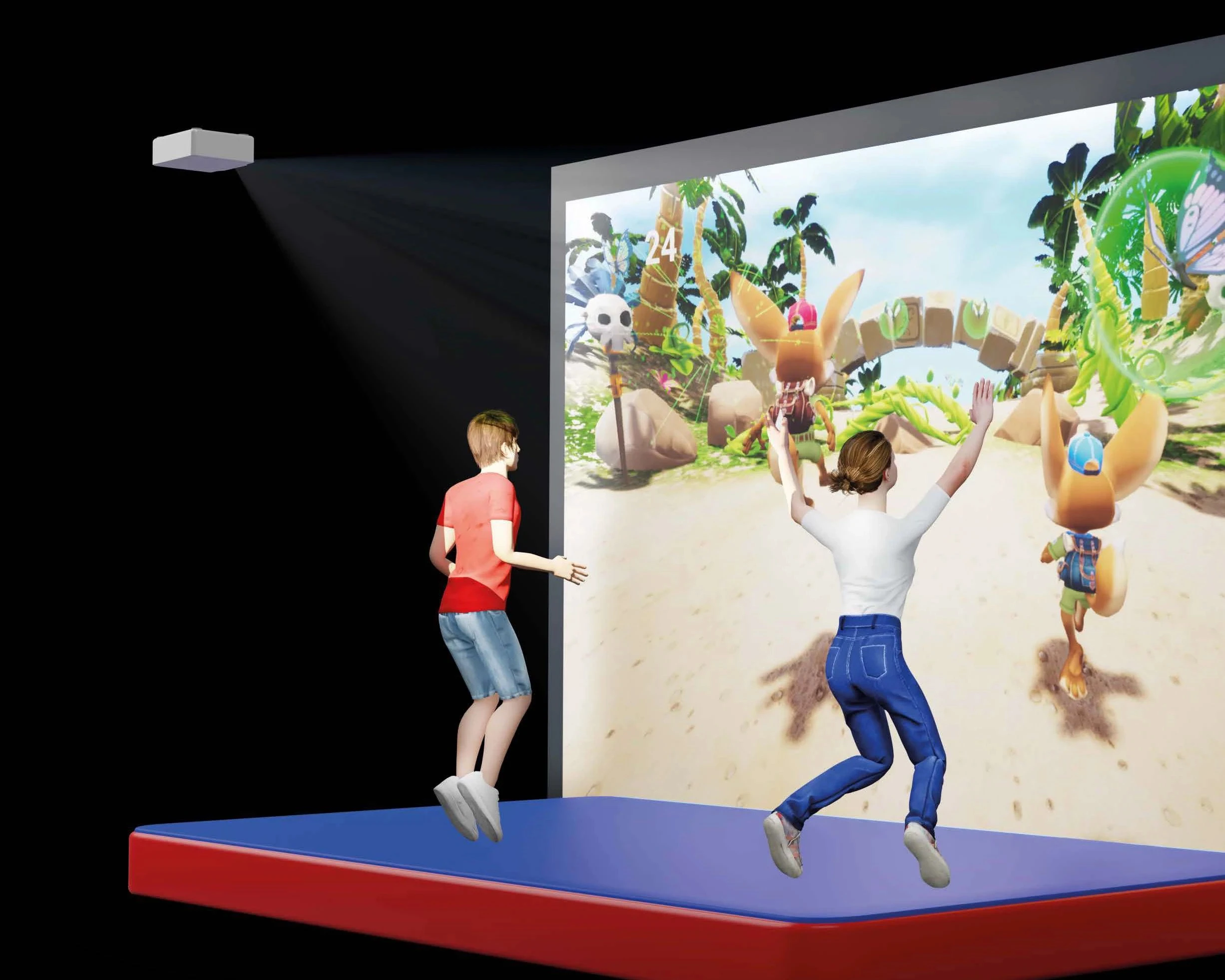 Zona de competição.